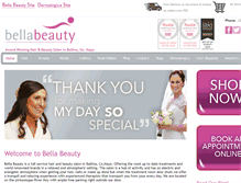 Tablet Screenshot of bellabeauty.ie